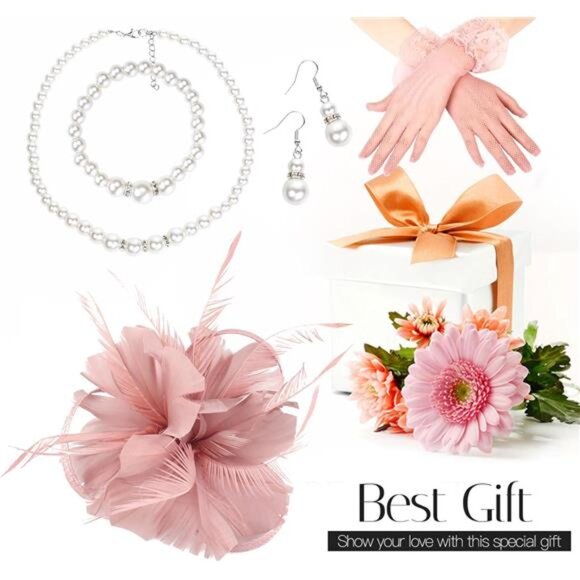 Fascinator Hat for Women Tea Party Derby Hat with Feather Funeral Headpiece - Picture 6 of 7